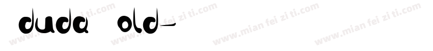 Oduda Bold字体转换